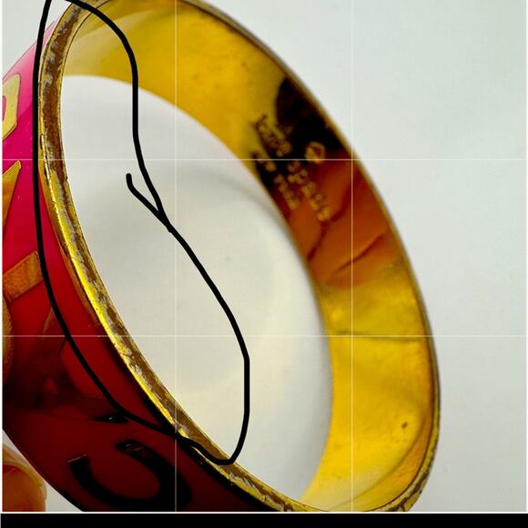 kate spade ARM CANDY Bracelet Pink Gold Bangle Preppy Retro Summer - Picture 7 of 14